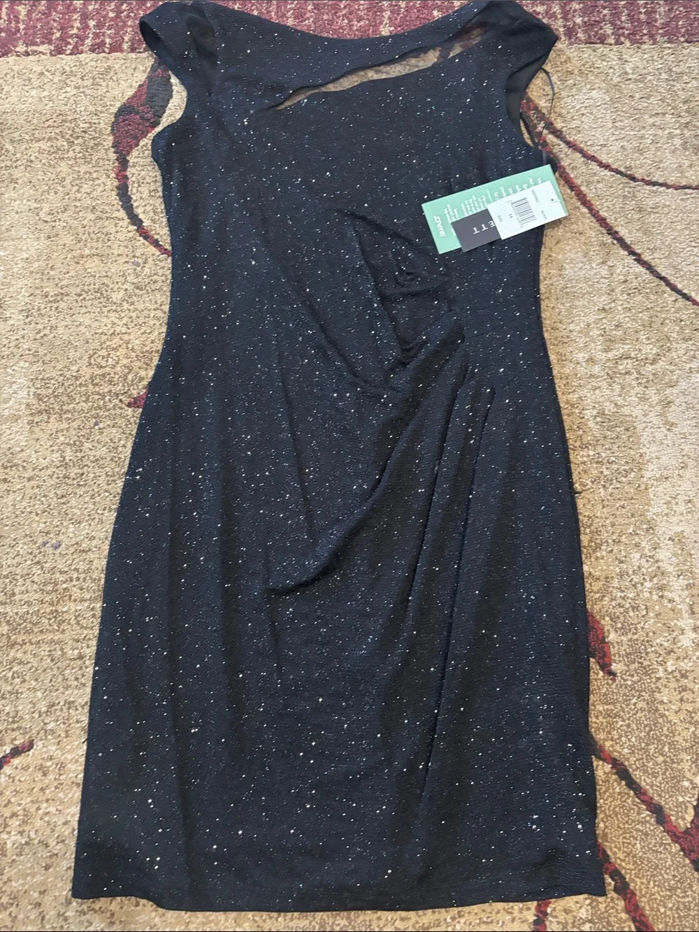 Scarlett Black Sparkle Midi Sheath Dress - Picture 4 of 6